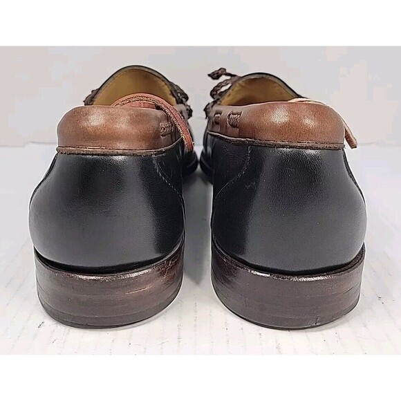 Allen Edmonds Woodstock Loafers Tassel Kiltie Black Brown Leather 10.5 C EUC! - Picture 6 of 16